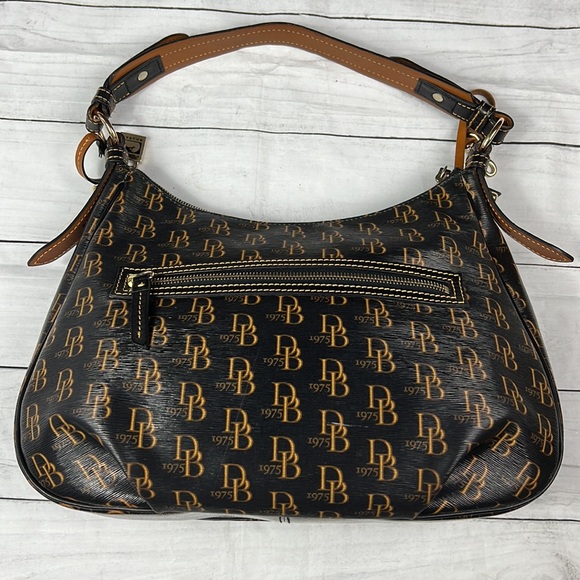 EUC Dooney & Bourke 1975 Logo Shoulder  Hobo Bag - Picture 3 of 16